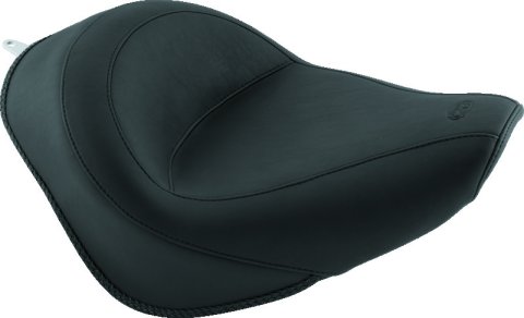 Mustang 06-17 Harley Softail Wide Tire (200mm) Standard Touring Solo Seat - Black