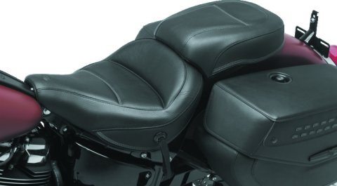 Mustang 00-08 Honda VT1100 Sabre,97-08 Spirit,87-97 Shadow,95-01 Ace Tour 1PC Seat Regal- Black