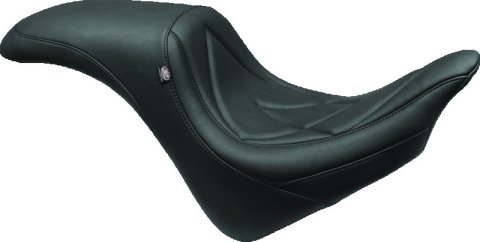 Mustang 10-21 Honda VT1300CX Fury Tripper Fastback 1PC Seat w/Diamond Stitch - Black