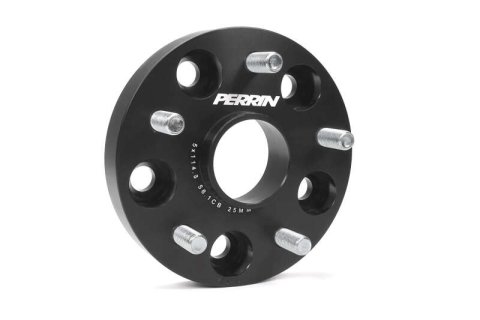 PERRIN Subaru 25mm Wheel Spacers 5x114.3 BP w/56mm Hub - Black