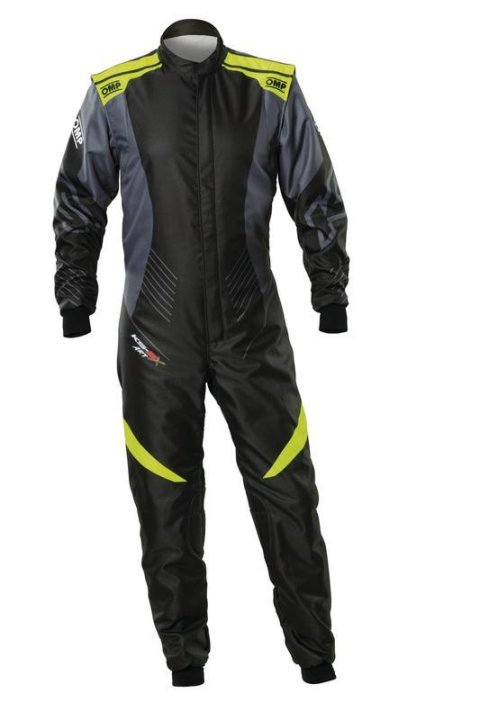 OMP KS-2 Art Suit Black/Fluo Yellow - Size 150 (Kids)