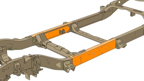 Rust Buster Center Forward Frame Section Left Side