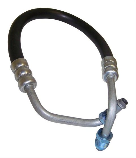 Crown Automotive Power Steering Hoses 52003079 Hose, High-pressure, Steel/Rubber, Black, Jeep, 5.9L, Each