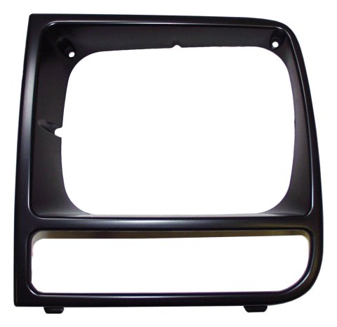 Crown Automotive Headlight Bezels 55055137 Light Bezel, Headlight, Plastic, Black, Driver Side, Jeep, Each