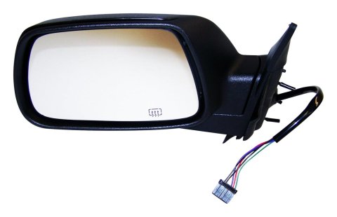 Crown Automotive Side View Mirrors for 2005-2010 GRAND CHEROKEE - 55156453AE Mirror, Replacement, Driver Side, Electric, Flat, Heated, Black Housing, Jeep, Each