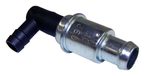 Crown Automotive PCV Valves for 1984-1992 CHEROKEE, 1986-1992 COMANCHE, 1987-1990 WRANGLER - J8132309 Valve, PCV, 90 degree Angle, Aluminum/Plastic, Natural/Black, Jeep, Each