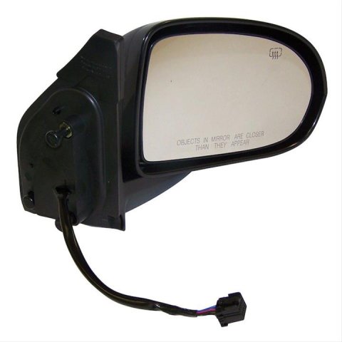 Crown Automotive Side View Mirrors for 2007-2015 COMPASS - 5115046AD Mirror, Replacement, Passenger Side, Electric, Flat, Black Textured Housing, Jeep, Each