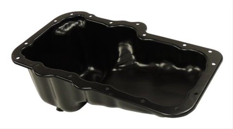 Crown Automotive Oil Pans 53021755AB Pans, Wet Sump Style, Steel, Black, Dodge, Jeep, Mitsubishi, 3.7L, Each