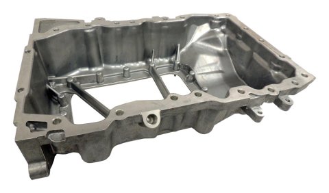 Crown Automotive Oil Pans 68078951AC Pans, Upper Pan Only, Wet Sump Style, Aluminum, Natural, Jeep, 3.6L, Each