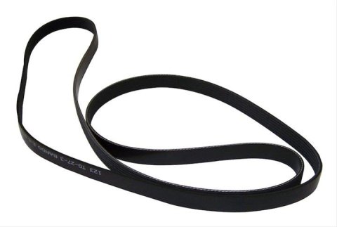 Crown Automotive Accessory Drive Belts 53032037AC Belt, Serpentine, Black, Rubber, Jeep, Each