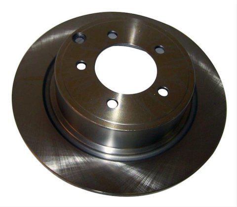 Crown Automotive Brake Rotors 4743999AA Rotors, Solid Surface, Steel, Natural, Rear, Chrysler, Dodge, Jeep, Each