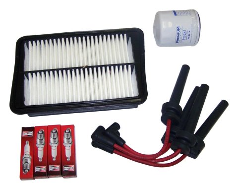 Crown Automotive Vehicle Maintenance Tune-Up Kits for 2004-2005 LIBERTY - TK-40 Spark Plugs, Tune-Up, Plug Wires, Air Filter, Oil Filter, Jeep, 2.4L, Kit