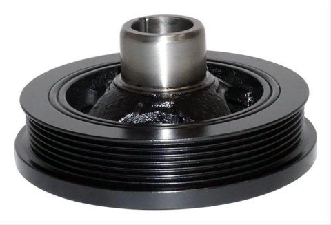 Crown Automotive Harmonic Balancers 5184293AH Balancer, Nodular Iron, Black Powdercoated, Chrysler, Dodge, Jeep, Ram, Each