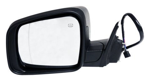 Crown Automotive Side View Mirrors 5SG25AXRAB Mirrors, Replacement, View, Plastic, Black, Jeep, Each