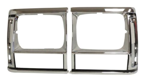 Crown Automotive Headlight Bezels for 1991-1996 CHEROKEE, 1991-1992 COMANCHE - 55034078K Bezel Set, Bezel Set Jeep XJ Cherokee and MJ Comanche