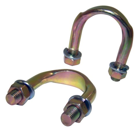 Crown Automotive U-Joint Strap Kits A490K Straps, Differential Location, Steel, Natural, Jeep, Kit