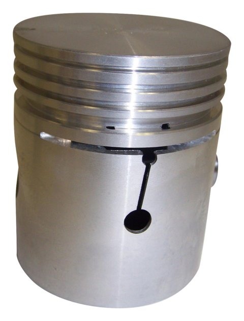 Crown Automotive Pistons J0801538 Piston, Cast Aluminum, Flat Top, 3.145 in. Bore, Jeep, Willys, 2.2L, Each