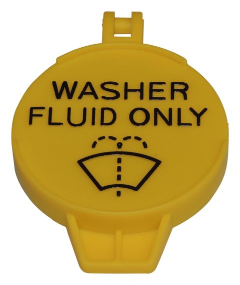 Crown Automotive Windshield Washer Reservoir Caps 55077261AA Cap, Plastic, Yellow, Dodge, Jeep, Each