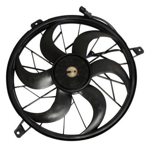 Crown Automotive Electric Fans 55037691AB Fan, Electric, Single, Plastic, Black, Jeep, Each