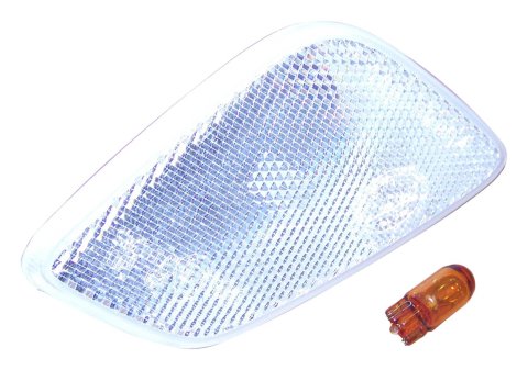 Crown Automotive Parking Light Assemblies 55155629ABC Side Marker Light, Driver Side, Clear Lens, Amber Bulb, Jeep, Each