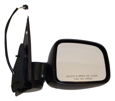 Crown Automotive Side View Mirrors 55155840AI Mirror, Replacement, Passenger Side, Electric, Flat, Black Housing, Jeep, Each