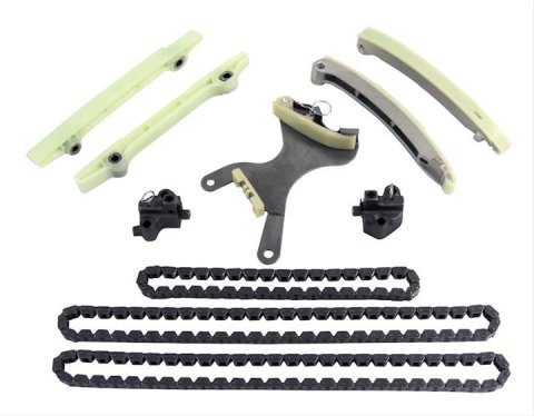 Crown Automotive Timing Chain Sets 5013867MK Kit, Single Roller, Steel, Dodge, Jeep, Mitsubishi, 4.7L, Kit