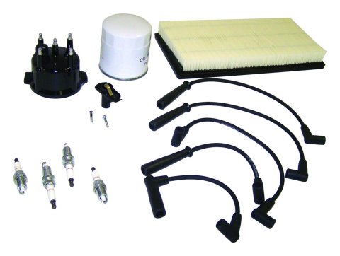 Crown Automotive Vehicle Maintenance Tune-Up Kits TK-22 Spark Plugs, Tune-Up, Plug Wires, Air Filter, Distributor Cap and Rotor, Jeep, 2.5L, Kit