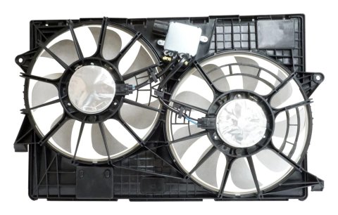 Crown Automotive Electric Fans for 2014-2018 CHEROKEE - 68164091AF Fan, Electric, Dual, Black Plastic Blades, Black Plastic Shroud, Jeep, Each