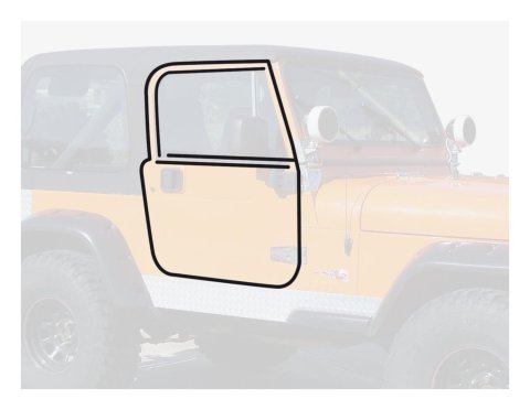 Crown Automotive Weatherstripping Seals 55176222MK Doors, Door Seal, 1987-1995 YJ Wrangler; 1976-1986 CJ-7; 1981-1986 CJ-8;