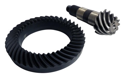 Crown Automotive Ring and Pinion Gears 68400414AA Dana 44 4.10 Gears, 4.10:1 Ratio, 28-spline, Standard Rotation, Front, 44, Jeep Wrangler JL, Gladiator Applications with AdvanTEK, Set