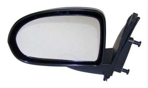 Crown Automotive Side View Mirrors for 2007-2017 COMPASS - 5115041AF Mirror, Replacement, Driver Side, Manual, Flat, Black Housing, Jeep, Each