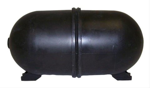 Crown Automotive Vacuum Reservoirs for 1991-1996 CHEROKEE, 1991-1992 COMANCHE, 1991-1995 WRANGLER - 52004366 Reservoir, Replacement, Steel, Black, Jeep, 2.5L, 4.0L, Each