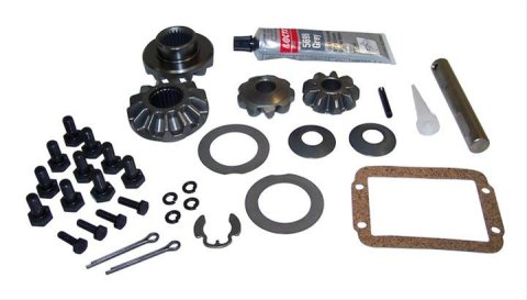 Crown Automotive Spider Gear Kits 5252591 Gears, Side Gears, Cross Shaft Pin, Cross Shaft Pin Bolt, Open, Front, Dana 30, Jeep, Kit