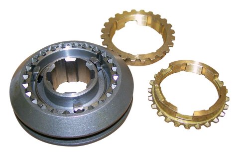 Crown Automotive Manual Transmission Synchros A6318 Synchro, Steel, Natural, Two Blocking Rings, Borg Warner T-84, Kit