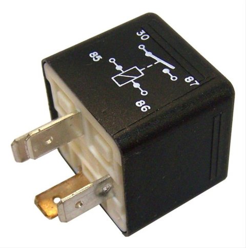 Crown Automotive Relays 4504215 Relay, Mini SPST, Electric Fan Usage, 12 V, Chrysler, Jeep, Each