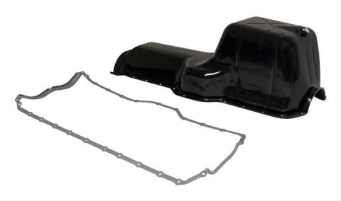 Crown Automotive Oil Pans 53020833K Pans, Wet Sump Style, Steel, Black, Jeep, L6, Each