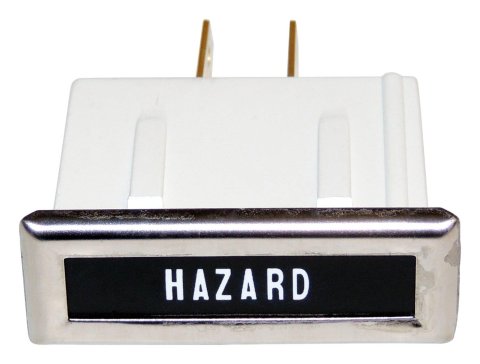 Crown Automotive Dashboard Indicator Lamps 988003 Lamp, Hazard, Chrome Bezel, Jeep, Each