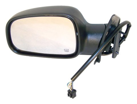 Crown Automotive Side View Mirrors for 1999-2004 GRAND CHEROKEE - 55155231AB Mirror, Replacement, Driver Side, Electric, Flat, Heated, Black Housing, Jeep, Each