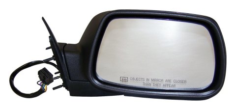 Crown Automotive Side View Mirrors 55157072AG Mirror, Replacement, Passenger Side, Electric, Flat, Heated, Black Housing, Jeep, Each