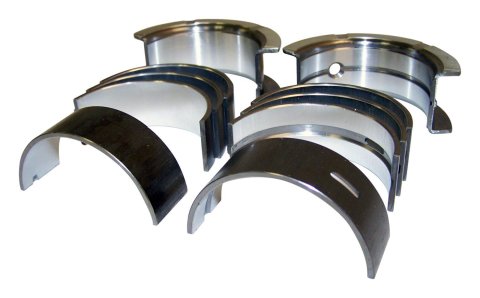 Crown Automotive Main Bearings for 1991-2000 CHEROKEE, 1991-1992 COMANCHE, 1991-2002 WRANGLER - 83507079K4 Bearings, Stock Size, Bi-metal, Jeep, 2.5L, Set