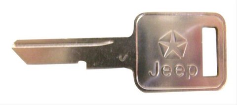 Crown Automotive Key Blanks 3641914 Key, Blank, Ignition Type, Jeep Logo, Jeep, Each