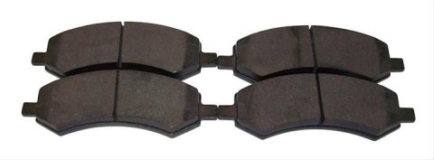 Crown Automotive Brake Pads 5143350AC Pads, Semi-metallic, Front, Chrysler, Dodge, Ram, Set