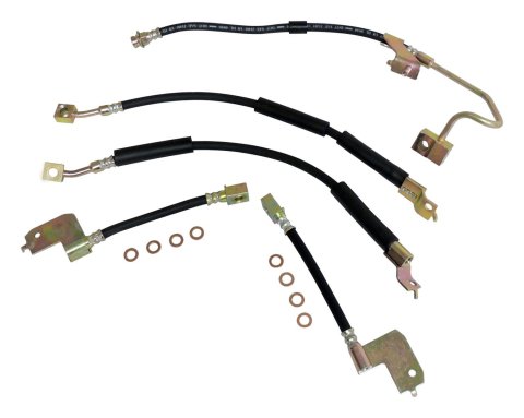 Crown Automotive Brake Hose Sets for 1994-1998 GRAND CHEROKEE - BHK7 Hoses, Rubber, Front and Rear, Jeep, set of 5
