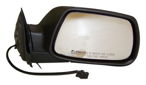 Crown Automotive Side View Mirrors for 2005-2010 GRAND CHEROKEE - 55156452AF Mirror, Replacement, Passenger Side, Electric, Flat, Heated, Black Housing, Jeep, Each