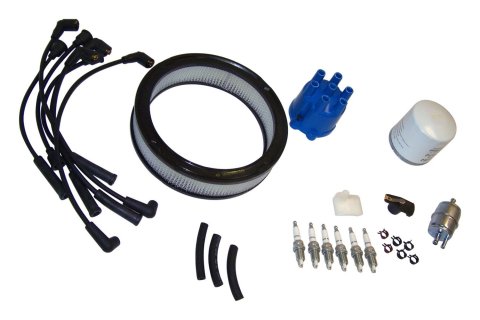 Crown Automotive Vehicle Maintenance Tune-Up Kits TK-1 Spark Plugs, Tune-Up, Plug Wires, Air Filter, Distributor Cap and Rotor, Jeep, 4.2L, Kit