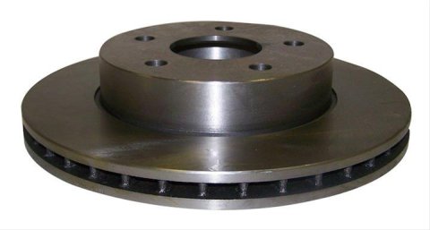 Crown Automotive Brake Rotors 52098672 Rotors, Solid Surface, Steel, Natural, Front, Jeep, Each