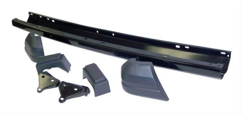 Crown Automotive Bumpers 52000185K Bumper, Front, Steel, Black, End Caps, Jeep, Kit