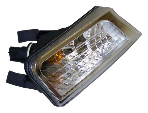 Crown Automotive Parking Light Assemblies 57010124AA Lamp Assembly, Clear Lens, Amber Bulb, Passenger Side Front, Jeep, Each
