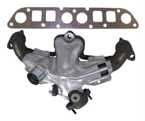 Crown Automotive Exhaust Manifolds 53008860K Manifold, Driver Side, Steel, Natural, Heat Shield, Dodge, Jeep, 2.5L, Kit