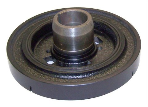 Crown Automotive Harmonic Balancers 53020229 Balancer, Nodular Iron, Black Powdercoated, Internal Engine Balance, Dodge, Jeep, Each